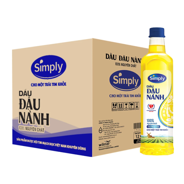 Dầu Đậu Nành Simply Chai 1L