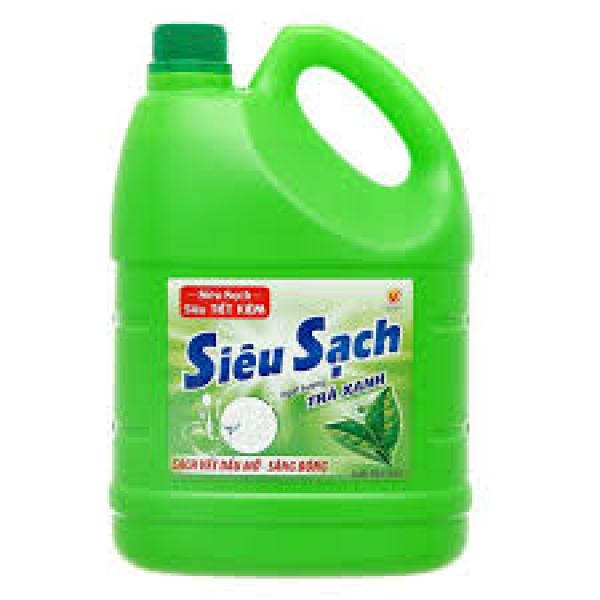 Nước Rửa Chén Lix Siêu Sạch Hương Trà Xanh Can 3,6 kg